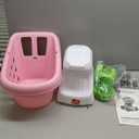Step2 Little Helper's Shopping Cart for Kids, Play Grocery Cart, Made of Durable Plastic, for Toddlers 2+ Years Old, Pink