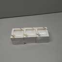 3 x HUIHUANG White Velvet Ribbon 3/8 inch x 25 Yards Single Face Velvet Ribbon for Gift Wrapping, Christmas Tree Ornaments, Wreath Decor, Invitations, Hair Bows, Flower Bouquet, Home Decor