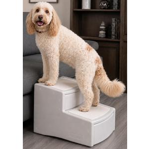 Pet Gear Easy Step II Extra Wide Pet Stairs, Sea Mist