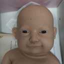 6 Inch Miniature Newborn Silicone Baby Dolls Cute Soft Toddler Doll Baby for Children (Girl)