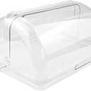 Chafing Dessert Cake Cover Plastic Clear Proof Food Display Cover Cake Plate Food Display Lid Dim Sum Dust Cover for Display and Protect Delicious Bakery Treats, Pack Of 2