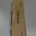 HapiRm Over Door Hat Rack - 2 Packs Hat Organizer with 8 Hooks Design, Hanging Baseball Cap Organizer Storage Holds Up to 40 Caps for Door, Bedroom, Closet (Black)