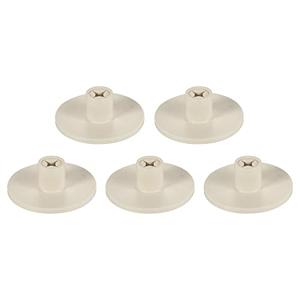 PATIKIL 0.8 Inch Plastic Golf Tee, 4 Pack Hollow Training Driving Range Tee Stable Ball Holder for Outdoor Indoor Hitting Mat, Beige