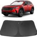 Windshield Sun Shade Custom Fit for 2023 2024 2025 2026 Mazda CX-50 CX50 Accessories Foldable Sunshade Sun Blocker Protect Car from Sun Rays & Heat Damage Keep Car Cooler
