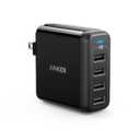 Anker Charger, 40W 4-Port USB Phone Charger with Foldable Plug, PowerPort 4 for iPhone 14/13 Series, iPad Pro/Air/Mini, Galaxy S23/S22/S21, Note 20 Ultra, LG, Nexus, HTC, and More (Black)