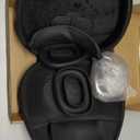 Hard Case for AirPods Max Supports Sleep Mode, Travel Carrying Headphone Case with AirPods Max Clear Ear Cups Cover/Silicone Earpad Case/Headband Cover,AirPod Max Protective Portable Storage Bag,Black