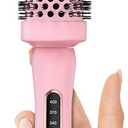Farery 1.75 Inch Thermal Brush, Heated Round Brush for Blowout Look on Medium Length Hair, Ceramic Barrel Styling Brush, 5 Heat Settings, Anti-Scald Cool Tip, Auto Shut-Off, Dual Voltage Travel, Pink