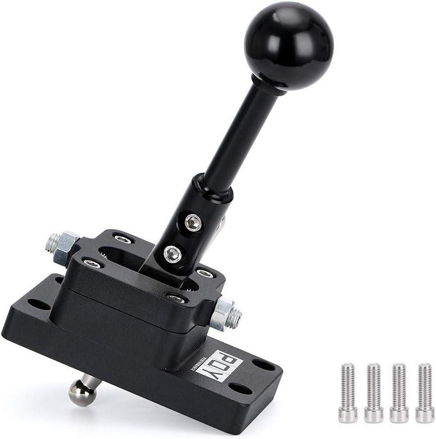T56 6-Speed Short Throw Shifter w/Base Shift Knob Billet Compatible with Camaro/Firebird F-Body LS1 93-02 Black