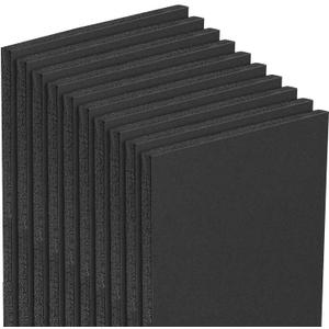 Mat Board Center, Pack of 10 Acid-Free Foam Boards, 8x10 inch Black Foam Boards, 3/16" Thick
