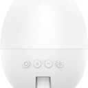 ILGUN White Noise Machine The New White Noise Sleep Bluetooth Speaker Colorful Bedside Night Light Baby Soothing Nursing Music Speaker(white)