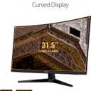 ASUS TUF 32 Inch Curved Gaming Monitor - QHD (2560 x 1440), 165Hz (Supports 144Hz), 1ms, Extreme Low Motion Blur, Speaker, FreeSync Premium, VESA Mountable, DisplayPort, HDMI - VG32VQ1B