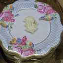 Talking Tables 144 x Pretty Floral Disposable Paper Plates Bulk Pack Afternoon Tea Mothers Day Table Party Decorations for Birthday Baby Shower, Wedding and Anniversary, Size 9"