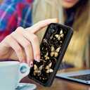 for Galaxy A14 5G Case,Dual Layer Hybrid (Magnetic Mount Friendly) Shockproof Drop Protection Impact Phone Cover Case for Samsung Galaxy A14 5G 6.6 inch,Abstract Butterfly