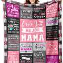 Mama Blanket Gifts - Regalos para Mama - Gifts for Mom in Spanish - Moms Gift from Daughter Son - Best Mom Ever Gift - Mothers Day Valentines Day Christmas Birthday Presents for Mother Blanket 50"x60"