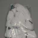 Nike Unisex Everyday Cushioned Training Crew Socks (6 Pairs), White/ Black, Large