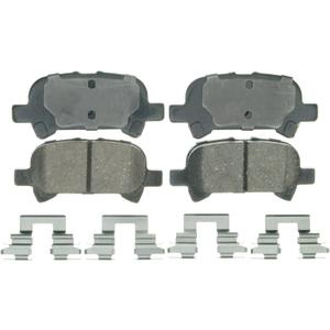 Wagner QS ZD828 Disc Brake Pad Set, Chamfered Edges for Smooth, Quiet Stops, Fits 20002006 Toyota Camry