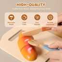 Pithfor Picnic Playset, Wooden Play Food Set for Kids Kitchen, Cutting Pretend Play Kitchen Food Toy for Toddlers Girls Boys 3 4 5 Years Old