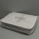 Bagnizer Storage Bins Large Fabric Storage Baskets for Shelves 3 Pack, Decorative Linen Closet Baskets with Handles for Organizing, Shelf, Clothes, Home, Office, 15x11x9.5Inches (Beige&White)