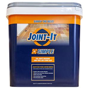 Joint-It Simple Grey Better Polymeric Sand Alternative, Haze-Free Patio Jointing Sand for Flagstones and Pavers, Wet Application Paver Joint Sand 44lbs, Grey