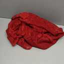 Red Lace Tablecloth Embroidered Elegant Floral Patterns Table Cloth Round Overlay Table Cover for Wedding Party Holiday Long Dinner Home Decor(Round-75, Red)