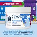 CeraVe Après Ski Moisturizing Cream, Body and Face Moisturizer for Dry Skin, Hyaluronic Acid and Ceramides, Daily Moisturizer, Oil-Free, Fragrance Free, Non-Comedogenic, Limited Edition, 12 Ounce