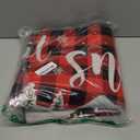 Red Buffalo Plaid Christmas Kitchen Rugs Set of 2, Xmas Snowman Non-Slip Christmas Kitchen mats, Winter Home Low-Profile Indoor Decor Holiday Floor Mat for Kitchen Laundry Sink (19.7"x47.3"+ 19.7"X31.5")