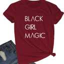 BLACKOO Women Graphic T-Shirts Cute Tees Summer Tops (Medium, Red 01)