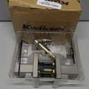 Kwikset Singapore Interior Passage Door Handle, Lever For Closet and Hallway Doors, Reversible Non-Locking Handle Lever, Satin Nickel, with Microban Protection (1 Pack)