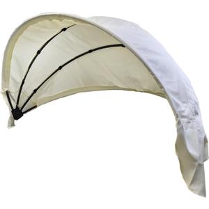 84" Round Daybed Canopy Replacement Fabric, Patio Rattan Wicker Sunbed Top Canopies Cloth Easy InstallationNo Frame (Off-White, 84canopy)