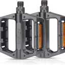 MOHEGIA Bike Pedals,Mountain Bicycle Pedal Sets,9/16 Compatible, Non-Slip Aluminum Alloy Replacement for BMX MTB-Pair