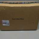 Stainless Steel Litter Box, Extra Large Litter Boxes for Big Cats, XL Metal Cat Litter Box with Lid, Anti-Urine Leakage, Non-Sticky, Include Cat Mat and Litter Scoop (Gray)