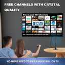 Lyrwihn TV Antenna Indoor, Antenna for Smart TV, Support 4K 1080p with Signal Booster for Local Channels, Long Range Reception - Cable Length 18ft (Dark Grey)