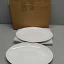 Serving Platters Set of 2  14 Inch Oval White Serving Platters, Large Porcelain Serving Platter Set for Party, Appetizers, Charcuterie, Sushi & Dessert, Microwave & Dishwasher Safe