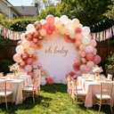 5 x CVPARTON Retro Blush Pink Balloons 55 Packs 12 Inch Dusty Pink Metallic Chrome Rose Gold Nude Ivory White Balloons for Birthday Girls Boho Baby Shower Bridal Shower Wedding Themed Princess Party
