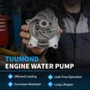 AW5077 Engine Water Pump Fit for Chevrolet Silverado 1500/S10/Blazer/Tahoe/Astro/C1500/K1500, Express 1500/2500/3500, C2500/K2500/C3500 Cadillac Escalade 1996-2014 4.3L/5.0L/5.7L V6/V8