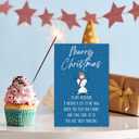 Romantic Christmas Card for Husband, Funny Christmas Card for Him Men, Xmas Cards Gift from Wife Women (#41)