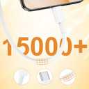 iPhone 15 Fast Cable,3ft Fast Charging Cable USB C to USB C Charging Cable 3ft 60W,Type C to Type C Fast Charger Cord Compatible for iPhone 15/15 Pro/15 Plus/15 Pro Max/Samsung/iPad/MacBook (White)