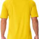 MAGCOMSEN Men's UPF 50+ Sun Protection Shirts V Neck Short Sleeve T-Shirt Quick Dry Swim UV Shirt Summer Workout Rash Guard
