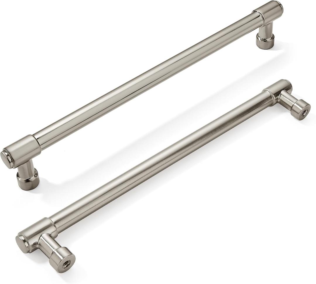 khtumeware Appliance Pulls Brushed Satin Nickel 18 Inch(457mm) Center to Center 1 Pack Heavy Duty Drawer Pulls Kitchen Cabinet Handle Cabinet Hardware