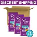 Poise Ultra Thin Incontinence Pads & Postpartum Pads for Bladder Leaks, 6 Drop Ultimate Absorbency, Long Length, 78 Count