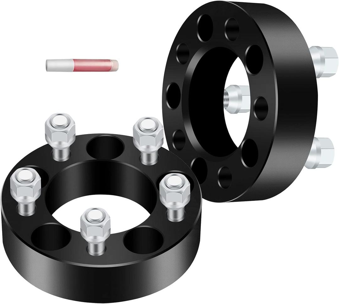 SCITOO 2X 1.5 inch 5x4.5 to 5x4.5 5x114.3mm Wheel Spacers 5 Lug 1/2" x20 Studs Compatible with for Aviator for MKX for Wrangler for Cougar for Ranger for Mu-Stang Wheel spacers