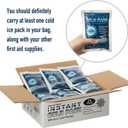 General Medi Instant Ice Cold Pack (4x 5.5) 25 Packs Disposable Cold Therapy Ice Packs for Pain Relief, Swelling, Inflammation, Sprains, Toothache for Athletes & Outdoor Activities
