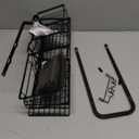 Shower Caddy Hanging Organizer, Rustproof Over Shower Head Caddy Holder with Hooks for Razor/Sponge, No Drilling Bathroom Racks Bath Storage Shelves for Shampoo Soap Towels, Black