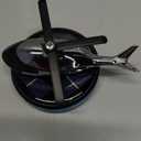 Car Air Fresheners,Al Alloy Solar Powered Rotating Incense Helicopter Diffuser, Home and Car Dcor Accessories (Blue)