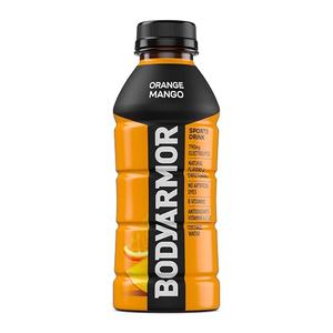 BODYARMOR Sports Drink, Orange Mango Electrolyte Drink, 16 Oz Coconut Water Hydration Drink, Flavored Water Sport Beverage, 790mg Electrolytes, Natural Flavors & Sweeteners + Antioxidants