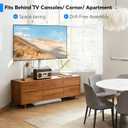 AX WABER Floor TV Stand with Mount for 26-55 inch TVs up to 77 lbs, Height Adjustable Swivel Tilt TV Stand with Wood Base, Saving Space Design for Bedroom, Living Room and Corner, White