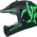 Orthrus DOT Certified Adult & Youth Helmet for Dirt Bike ATV Motocross Offroad Motorcycle Bike(BIO-Green,L)