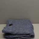 LORDTEX Linen Look Blackout Curtains for Bedroom  Extral Wide Thermal Insulated & Privacy Protection Patio Sliding Door Drape  Grommet Thick Textured Panel for Living Room, W100 x L96 inches, Blue