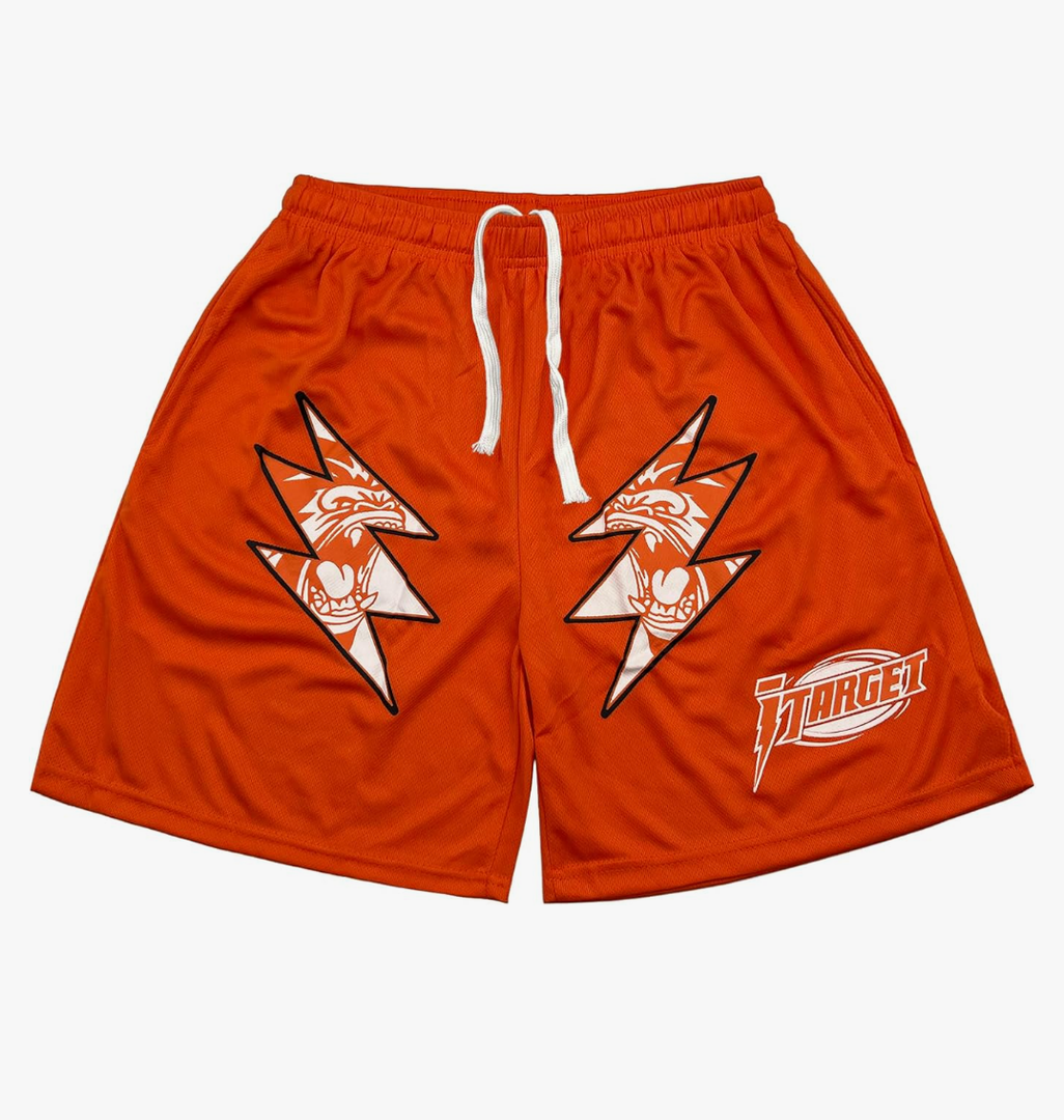DIOTSR Mens Retro Lightning Graphic Shorts Casual Streetwear Basketball Shorts Athletic Running Shorts with Pockets S