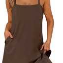 ANRABESS Women Summer Dress 2026 Beach Vacation Outfits Tennis Athletic Workout Romper Dress Built in Shorts Travel Clothes, M